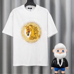 Versace White Medusa Horse Graphic Tee